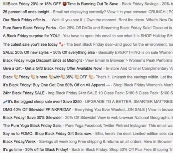 black friday marketing tipp #4: betreffzeilen