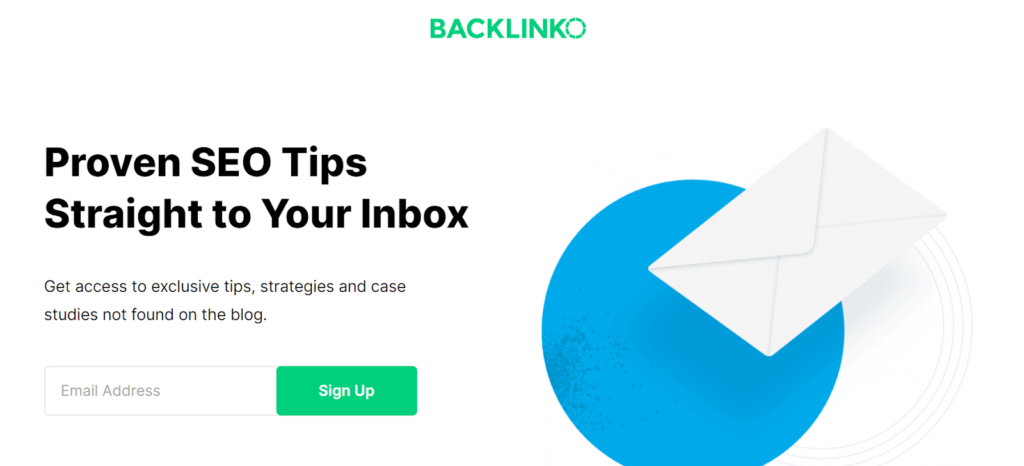 Beispiel LP von Backlinko