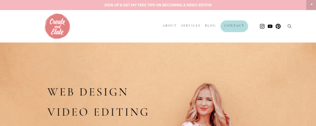 Beispiel opt-in Bar Create and Elate