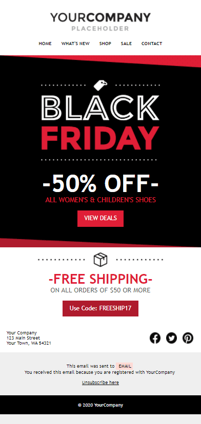 Black Friday E-Mail-Beispiele
