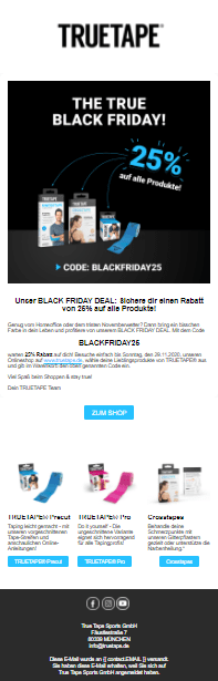 Black Friday E-Mail-Beispiele