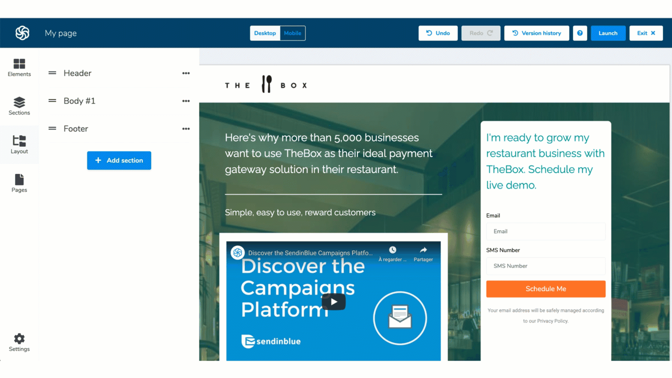 Schritt 2: Die Struktur Ihrer Landingpage definieren