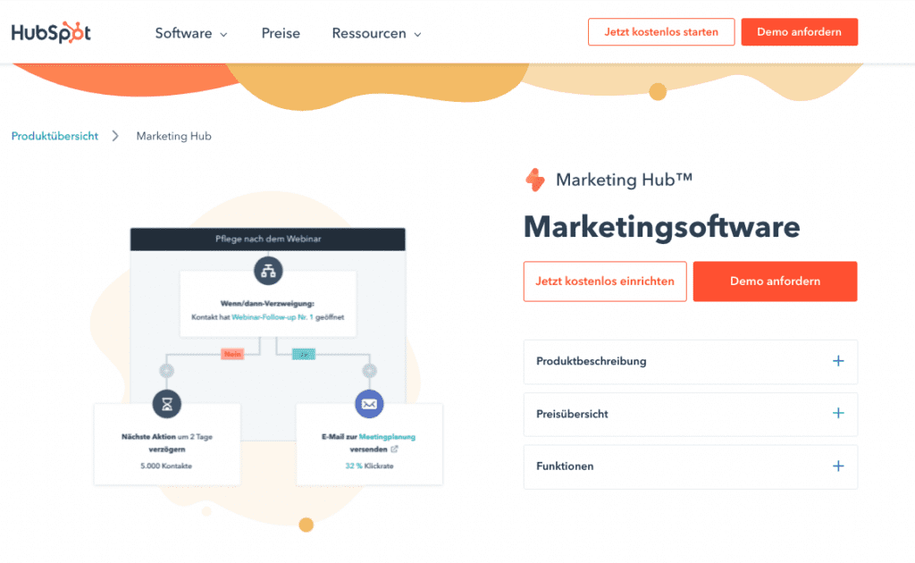 7 SendGrid-Alternativen, Beispiel HubSpot