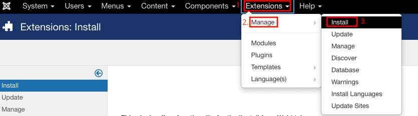 joomla administrator backend