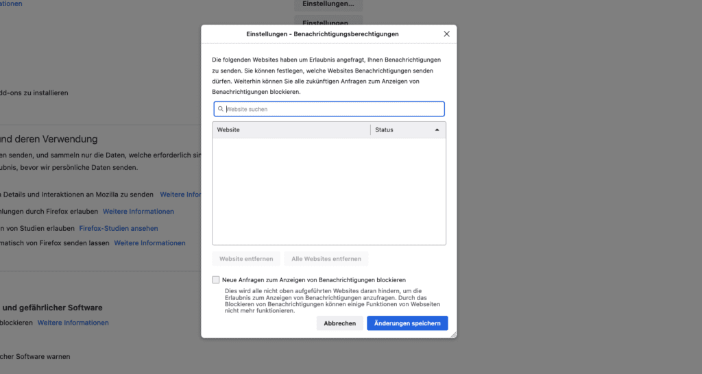 screenshot firefox push nachrichten deaktivieren