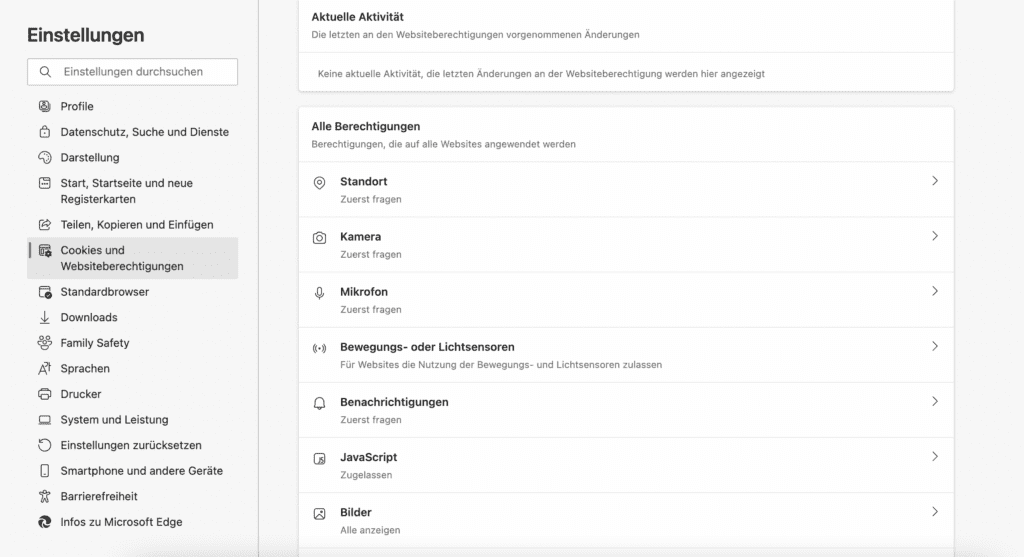 screenshot edge push nachrichten deaktivieren