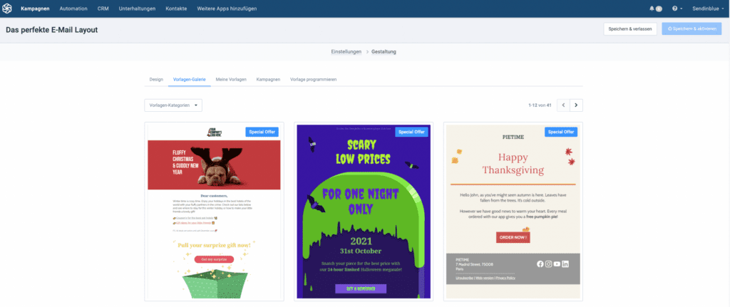 email layout beispiel sendinblue schritt 3