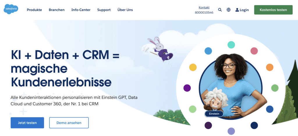 screenshot der microsoft-crm-alternative salesforce