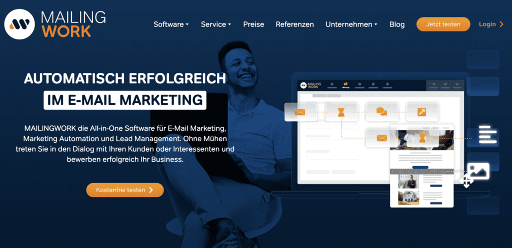 screenshot der marketing automation software mailingwork