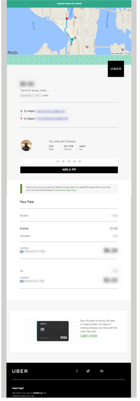 uber receipt