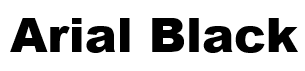 arial black email font