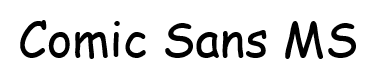 comic sans email font