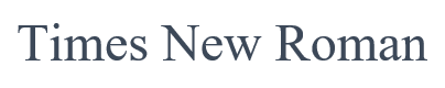 times new roman email font