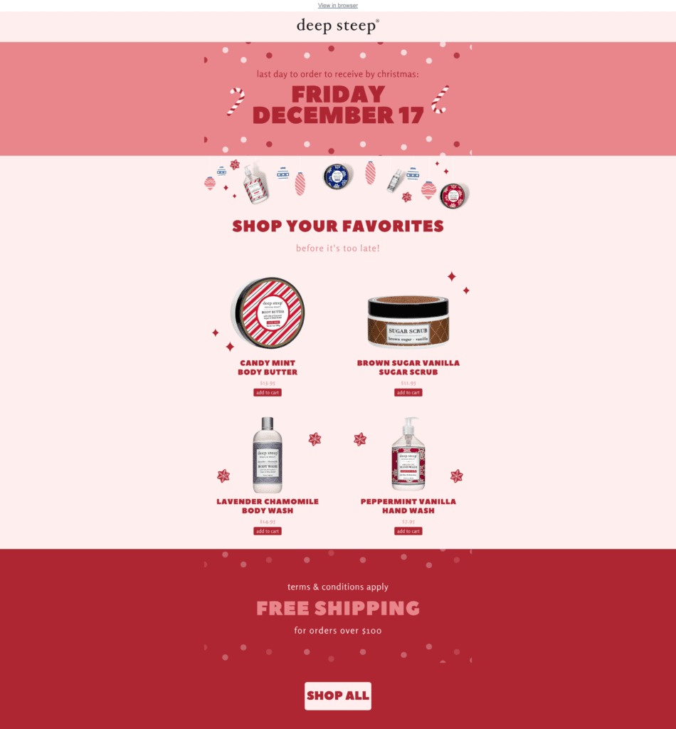 themed holiday campaign