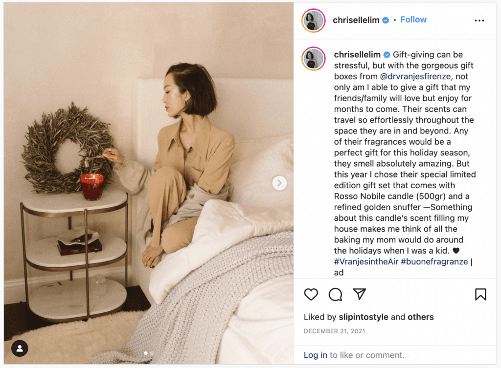 holiday marketing campaign with influencers