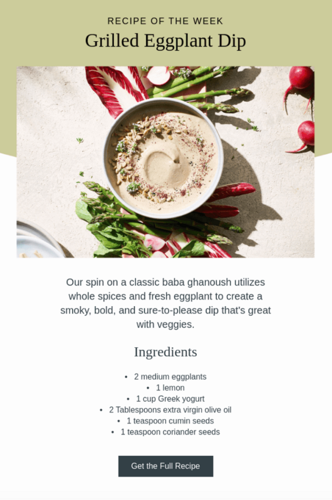 cta example get the full recipe