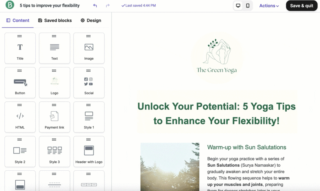 unsubscribe links are automatically added to the email template footer in Brevo