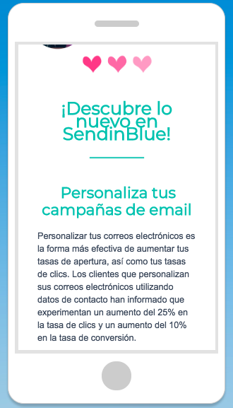 ejemplo email marketing movil