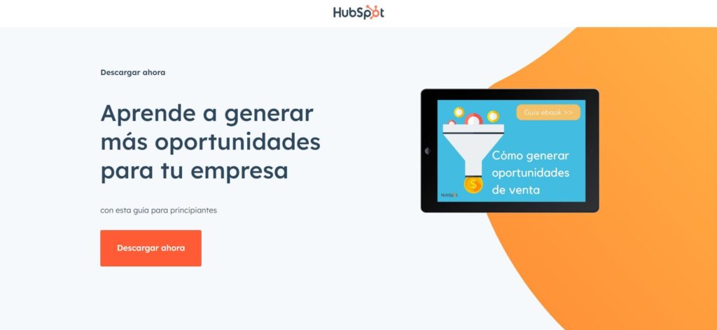 HubSpot-landing-page-ejemplo