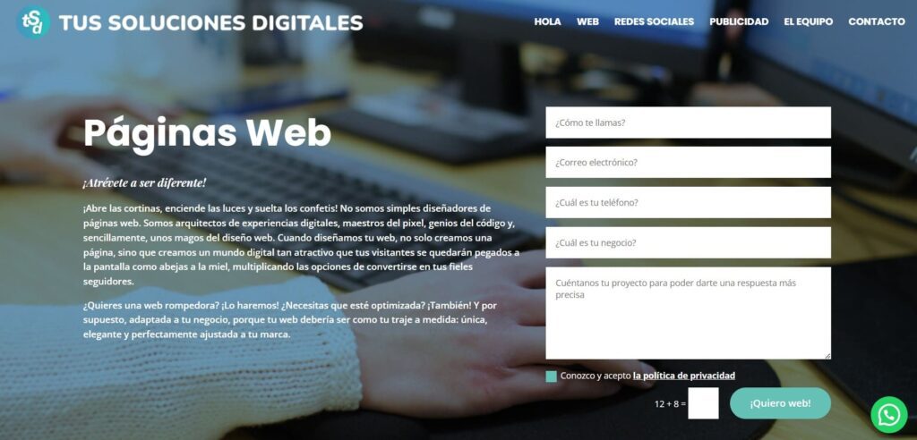 Ejemplos de formularios de contacto Tus soluciones digitales