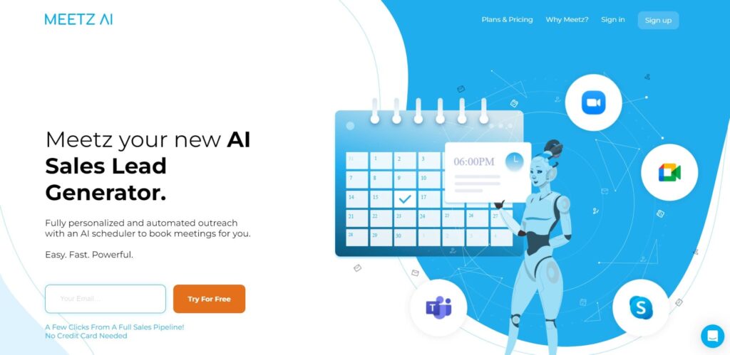 Aplicaciones de inteligencia artificial Meetz AI