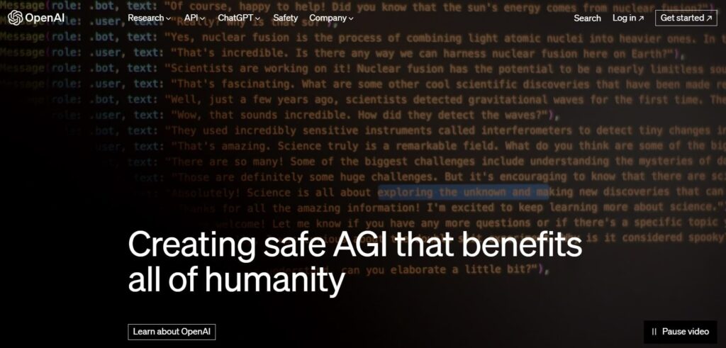 Aplicaciones de inteligencia artificial OpenAI