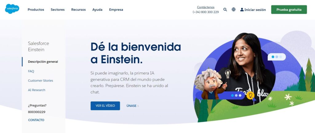 Aplicaciones de inteligencia artificial Salesforce Einstein