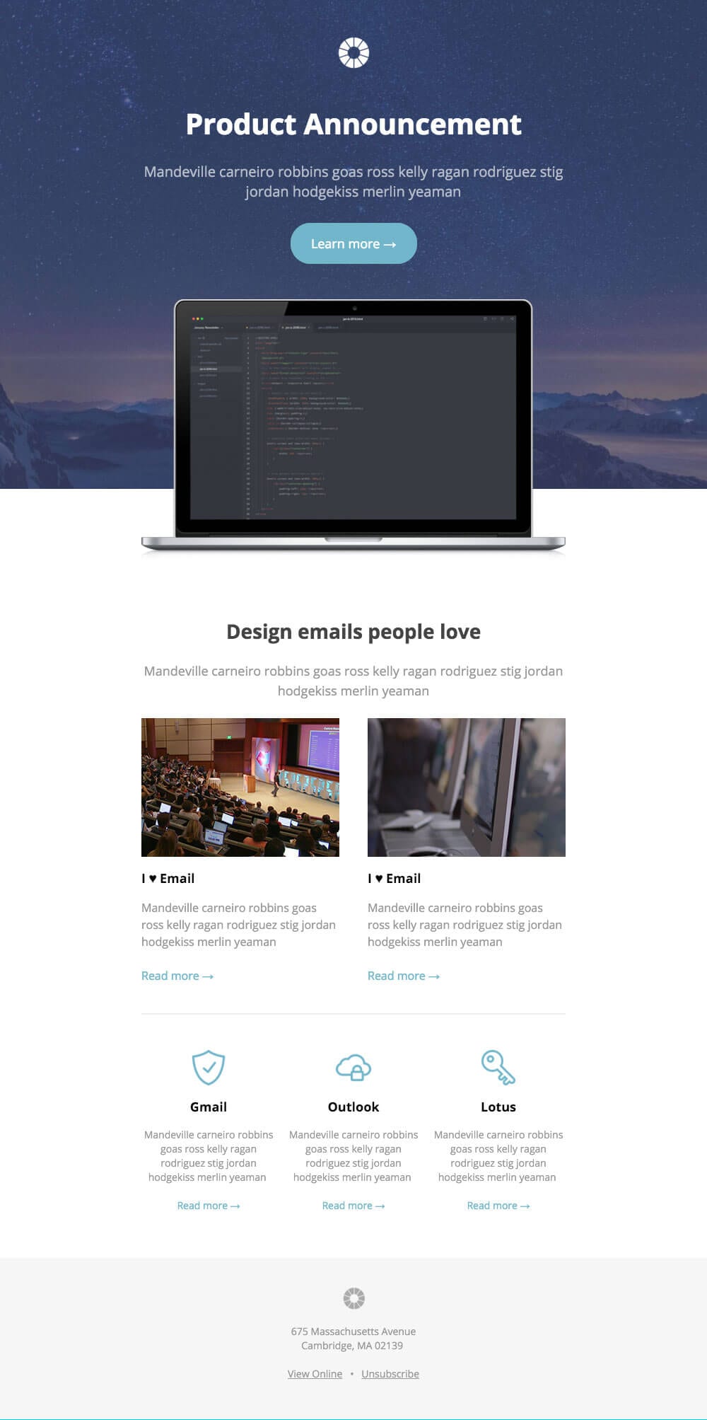 templates nouvel utilisateur