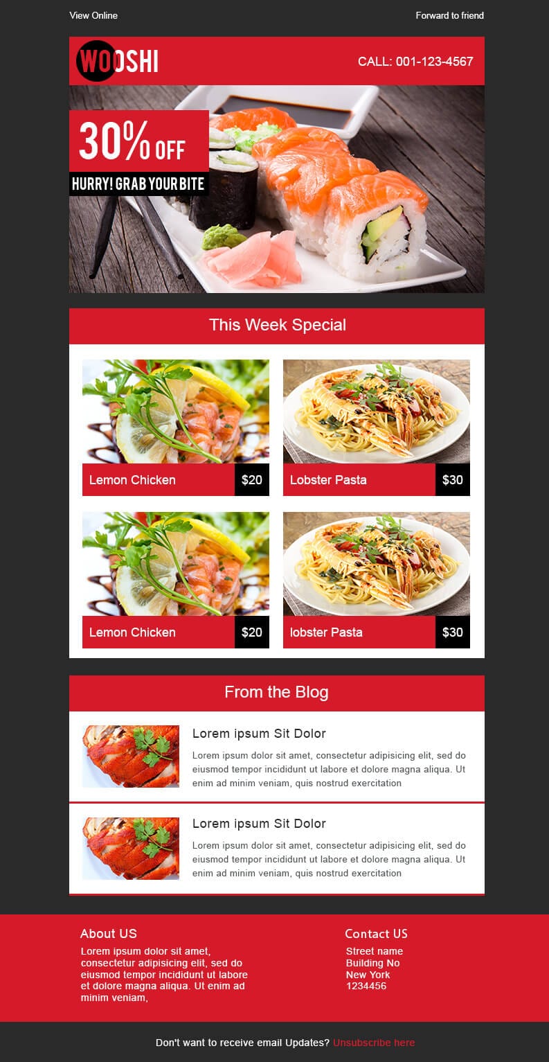 templates nouvel utilisateur