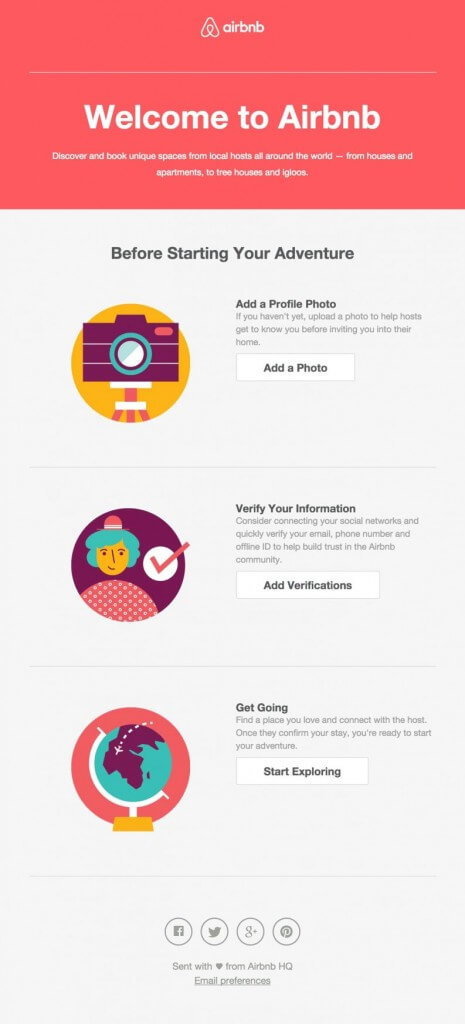 Email d'onboarding Airbnb Email d'onboarding Airbnb