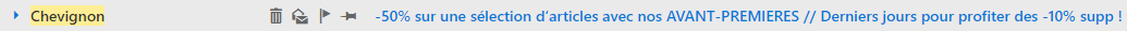 Objet email Chevignon Objet email Chevignon