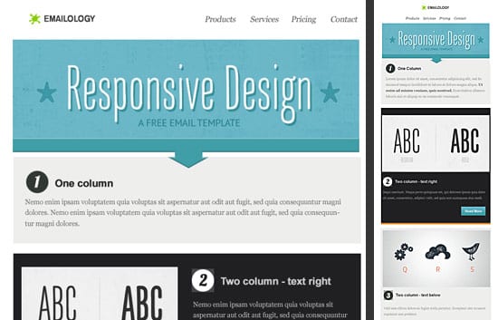 Template responsive design gratuit - Email on Acid