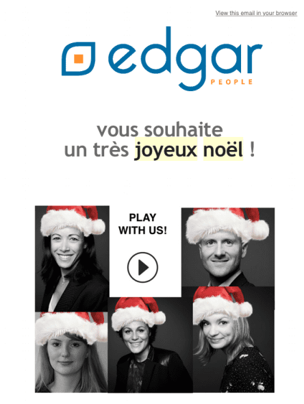 Newsletter de Noël : elle n'est pas forcément axée marketing