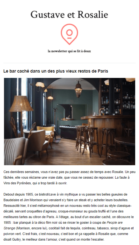 Newsletter Gustave & Rosalie Newsletter Gustave & Rosalie