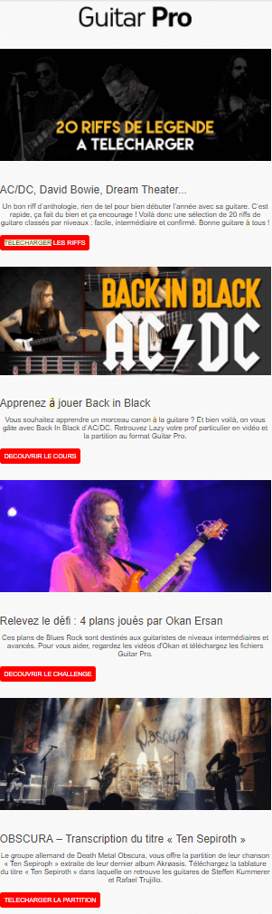 Guitar pro - riffs à télécharger
