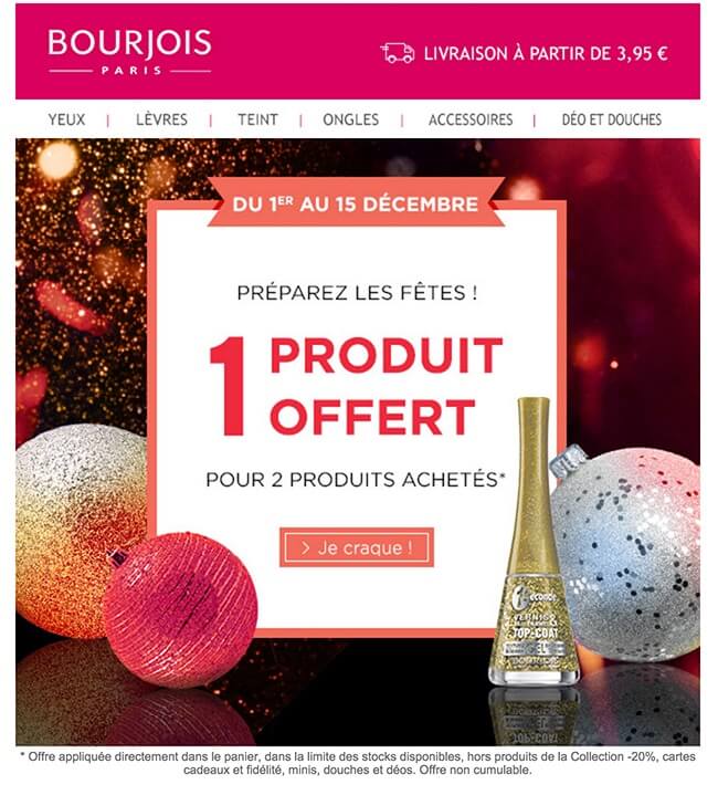 Newsletter de Noël : des packs pour inciter à la consommation