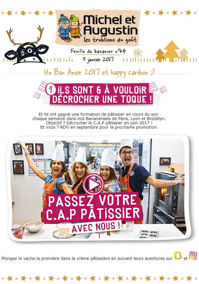 Newsletter Michel et Augustin Newsletter Michel et Augustin