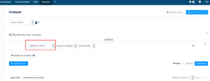 Retrouvez les inscrits qui n'ont jamais ouvert vos emails en cliquant sur la catégorie "emails non-ouverts" Délivrabilité - email non ouverts