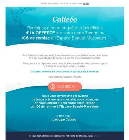 Enquête de satisfaction client