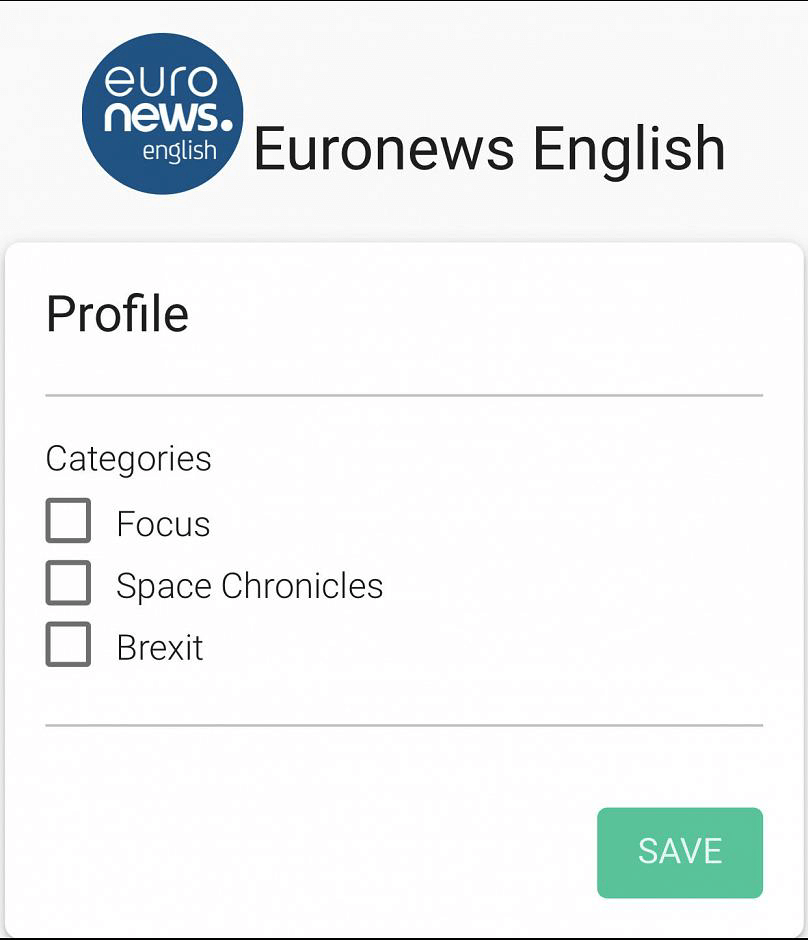 WhatsApp for Business - exemple Euronews