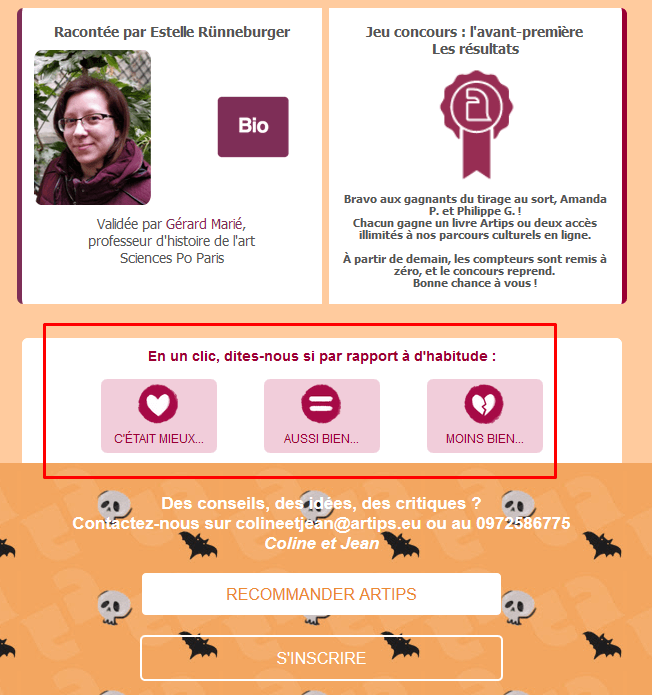Avantage email marketing - exemple de newsletter