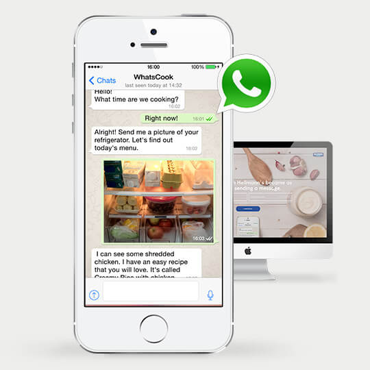WhatsApp for Business - exemple Hellmann's