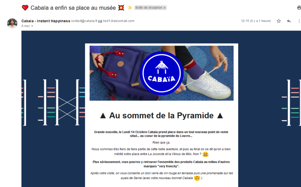 La newsletter décalé de Cabaia