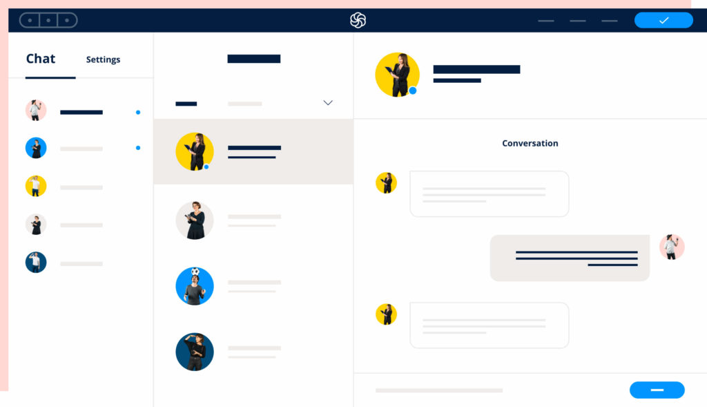 Interface de marketing conversationnel de Brevolue