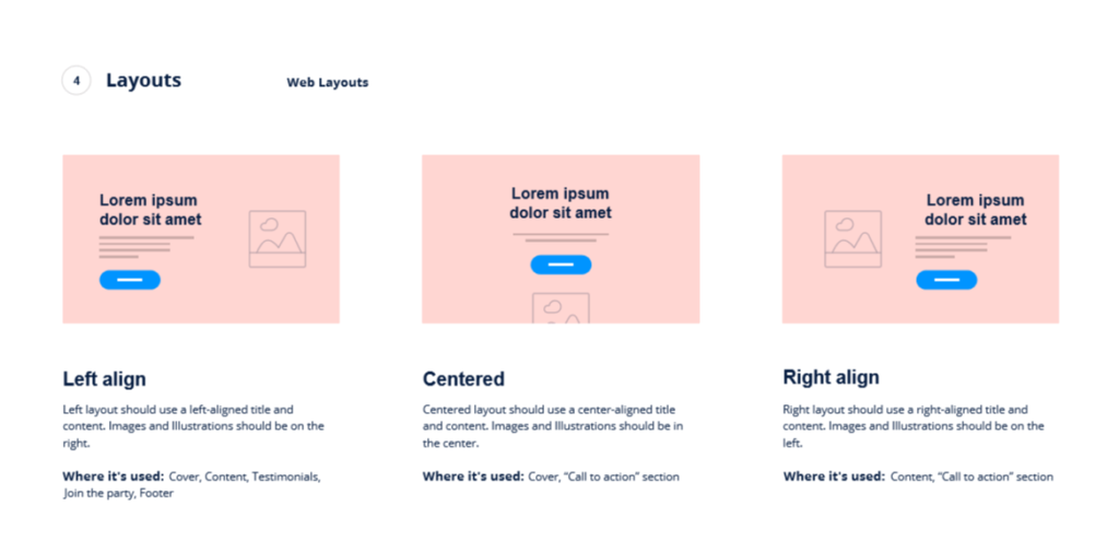 Branding layout