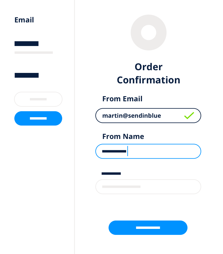 Emails transactionnel confirmation