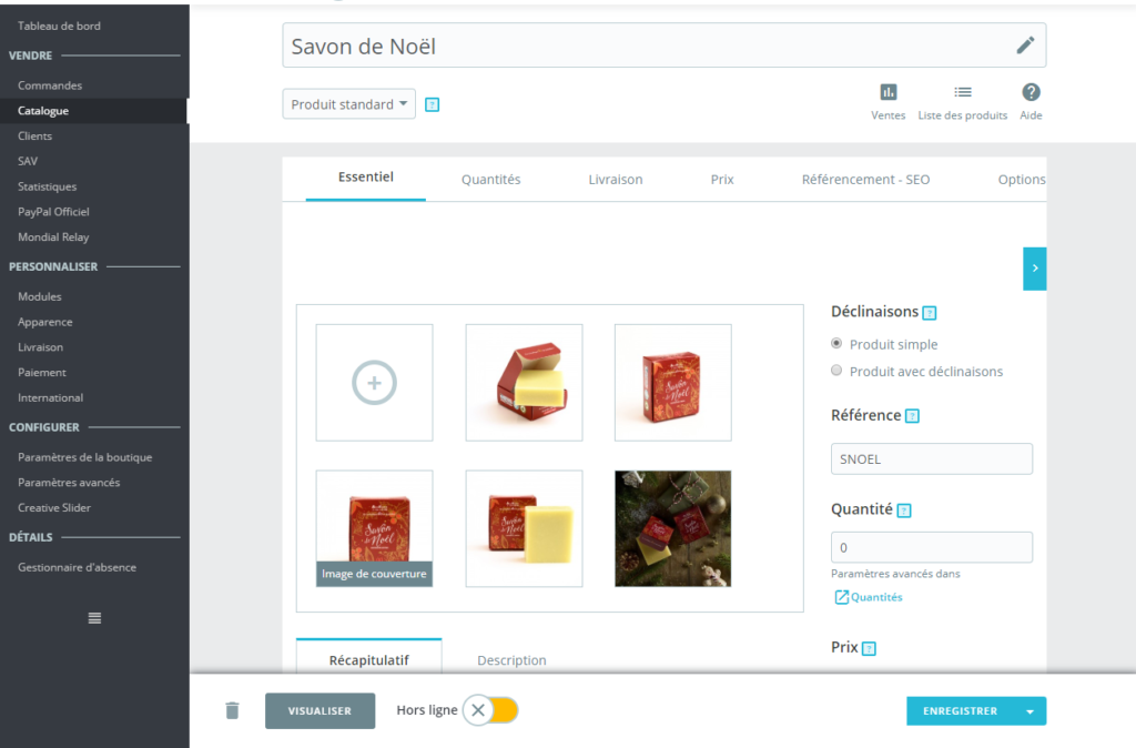 Prestashop - backend