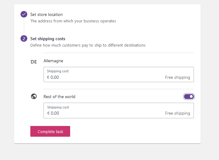 WooCommerce livraison