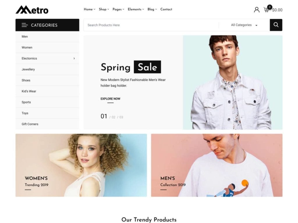 Thèmes WooCommerce - Metro