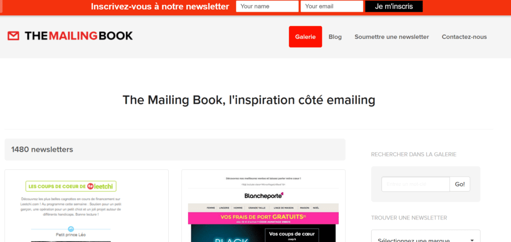 Design mail - mailing book